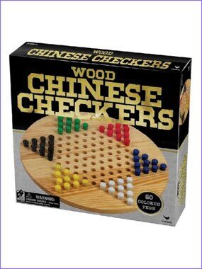 Wood Game Board Chinese Checkers Game by Cardinal For Age 4+ New in Box